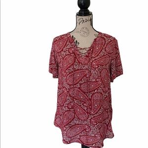 Old Navy Paisley Print Blouse